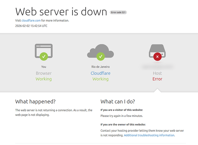 Erro Site